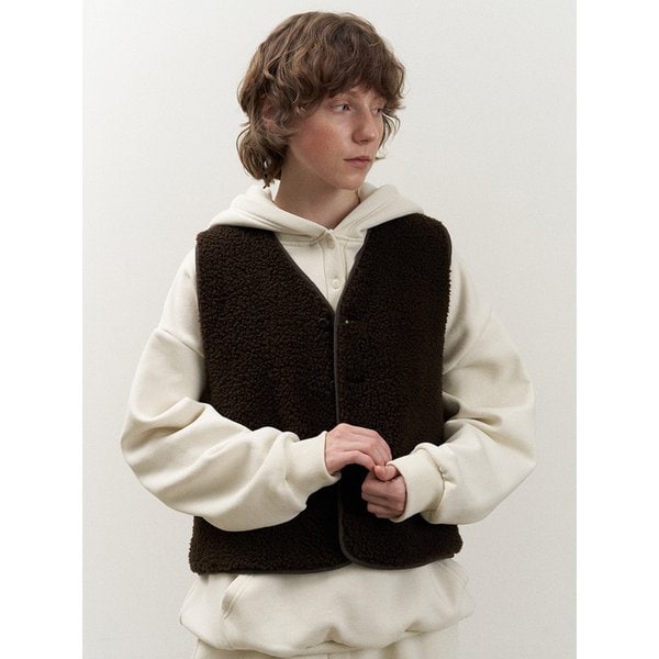 Tale Reversible Quilted Vest (Brown)