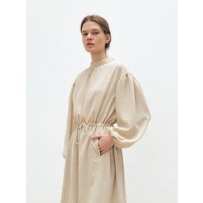 TFS GATHERED NECK STRING DRESS_2COLORS