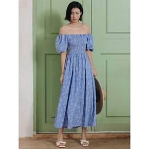 LS_Floral off-shoulder two way dress