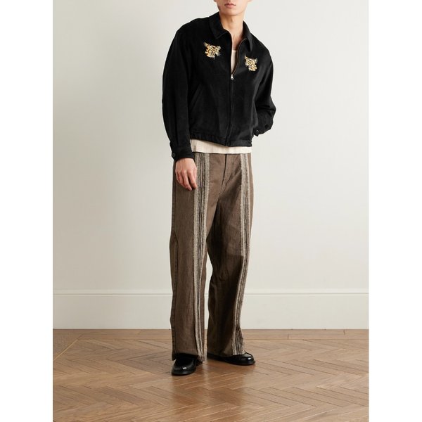 노라드 자수 브러시드 실크 블루종 재킷 46376663162872045