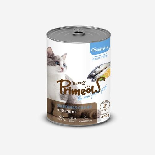 프리미요캔 정어리 청크 고양이 캔 400g 1개 11+1 X ( 2세트 )