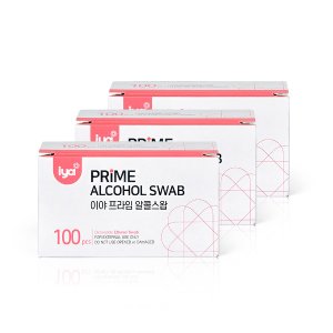  이야 프라임 알콜스왑 300매 국내생산 일회용 개별포장 알콜솜