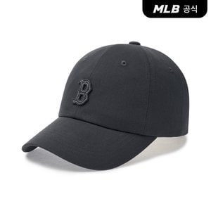 MLB [코리아공식] 베이직 스몰로고 언스트럭쳐 볼캡 BOS (Charcoal Grey)