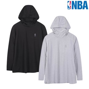 [여주점] 여성 에센셜 퀵 드라이 롱슬리브 후드 티셔츠(N262TH017P)