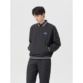 (남성) Quilted Ribbed Neck Pullover G4TAW26203BKX
