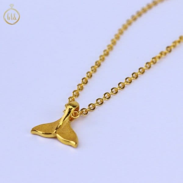 [가앤] 24k순금 고래꼬리 체인 목걸이3.75g