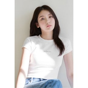 여성 모노그램 베이비 티셔츠(J221171R)