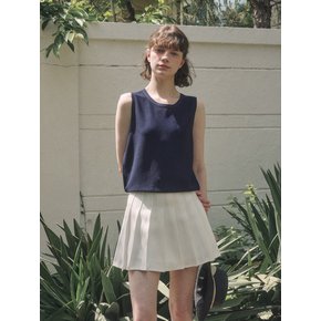 Summer silky basic sleeveless knit