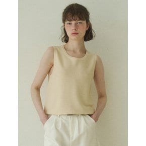 Summer silky basic sleeveless knit