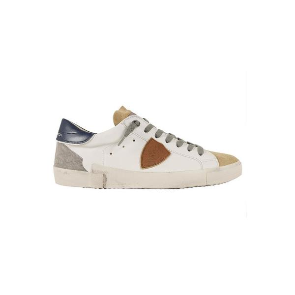 확대된 대표 필립모델 스니커즈 PRLU WX57 VINTAGE BLANC BLEU