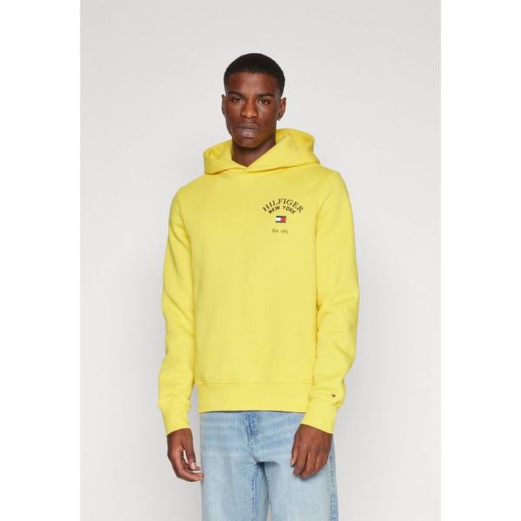 4041622 Tommy Hilfiger ARCHED VARSITY HOODY Sweatshirt eureka yellow SSG.COM