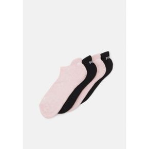 4956015 Puma WOMEN CUSHIONED SNEAKER 4 PACK - Socks black/pink melange