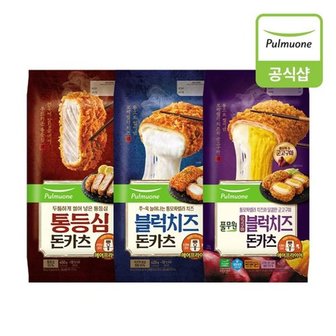 풀무원 돈카츠 3개(통등심1개+블럭치즈1개+고구마치즈1개)