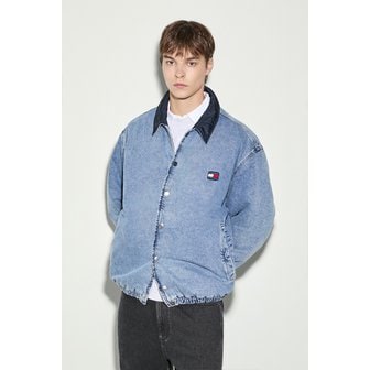 타미진스 남성 리버시블 데님 코치 재킷 T32E6NJC13TMT1 TOMMY JEANS