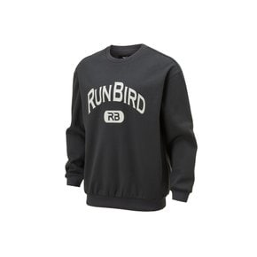 남여공용 커플 맨투맨 데일리로 착용 가능한 기본 면 맨투맨 RUNBIRD CP MTM_32YC365007