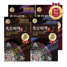 리엔 흑모비책 골드 염색약 90G X 4개 (자연갈색/짙은갈색/흑갈색/흑색 4종 택1)