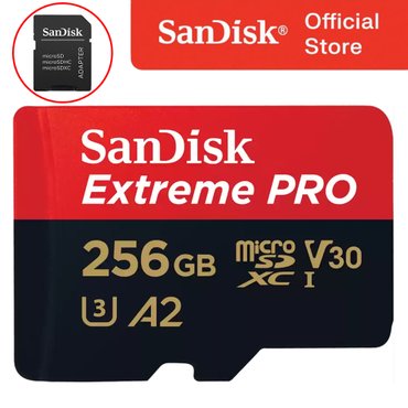 샌디스크 마이크로 SD카드 익스트림 프로 256GB 256기가 QXCD Class10 MicroSD 캐논 소니 니콘