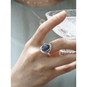 vine stone ring-blue