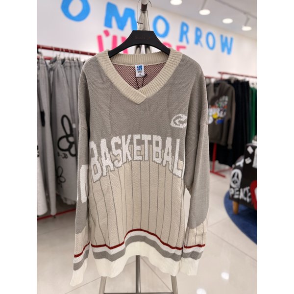 [여주점] 바스켓볼 ,브이넥니트티, 남여공용 ,JFZZ51A08