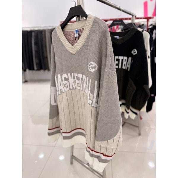 [여주점] 바스켓볼 ,브이넥니트티, 남여공용 ,JFZZ51A08