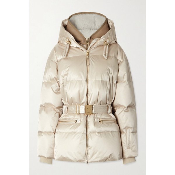 라이라-ld 후드 벨티드 레이어드 다운 재킷 46376663162955046