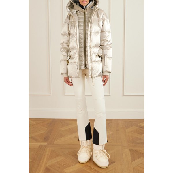 라이라-ld 후드 벨티드 레이어드 다운 재킷 46376663162955046