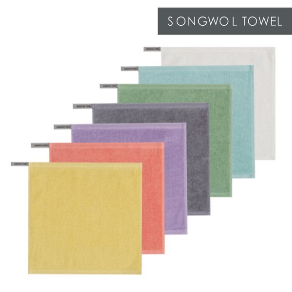 [송월타올]30수 컬러 고리타월 손수건