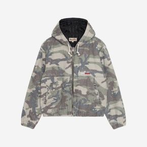 스투시 워크 자켓 카모 캔버스 니들펀치 우드랜드 카모 Stussy Work Jacket Camo Canvas Needlep