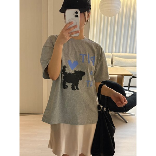PIT A PAT T-SHIRT_MELANGE GREY