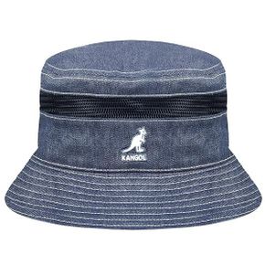 미국 캉골 버킷햇 벙거지 Kangol Distressed Cotton Mesh Bucket Navy/L/XL 1483731