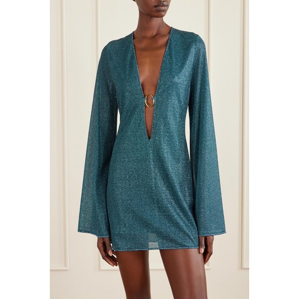 루미에르 장식 메탈릭 스트레치 니트 카프탄 46376663162983032