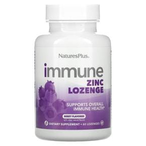 [해외직구]네이처스플러스 징크 아연 베리 60로젠지 NaturesPlus Immune Zinc Berry 60 Lozenges