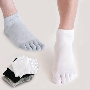 남성 메쉬 단목 발가락양말 면 양말 발목삭스 (8774229A)