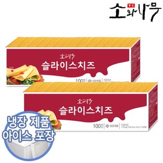  소와나무 슬라이스 치즈 18gX200매+아이스포장