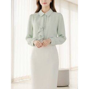 프릴 바이어스 블라우스_YMSH26SS004