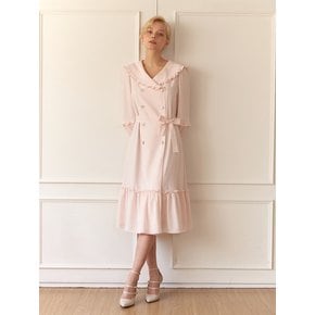 Sailor frill collar one-piece BABY PINK