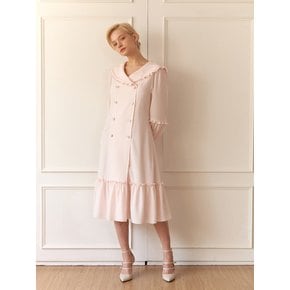 Sailor frill collar one-piece BABY PINK