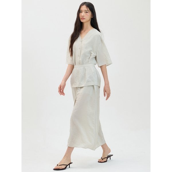 [아뜰리에] 듀얼 셔츠 드레스_베이지