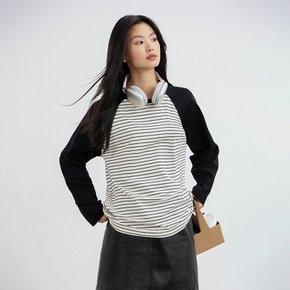 10/18예약배송_LS_Loose striped raglan sleeve top