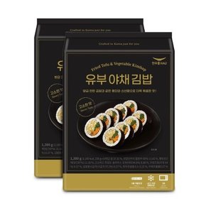 한우물 유부야채 김밥 230g x 6 x 2 김밥세트 나들이 간편 준비