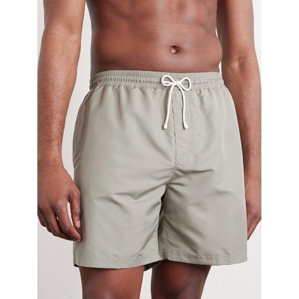 브루넬로쿠치넬리 로고 자수 미드 렝스 스트레이트 레그 스윔 쇼츠 46376663163000318