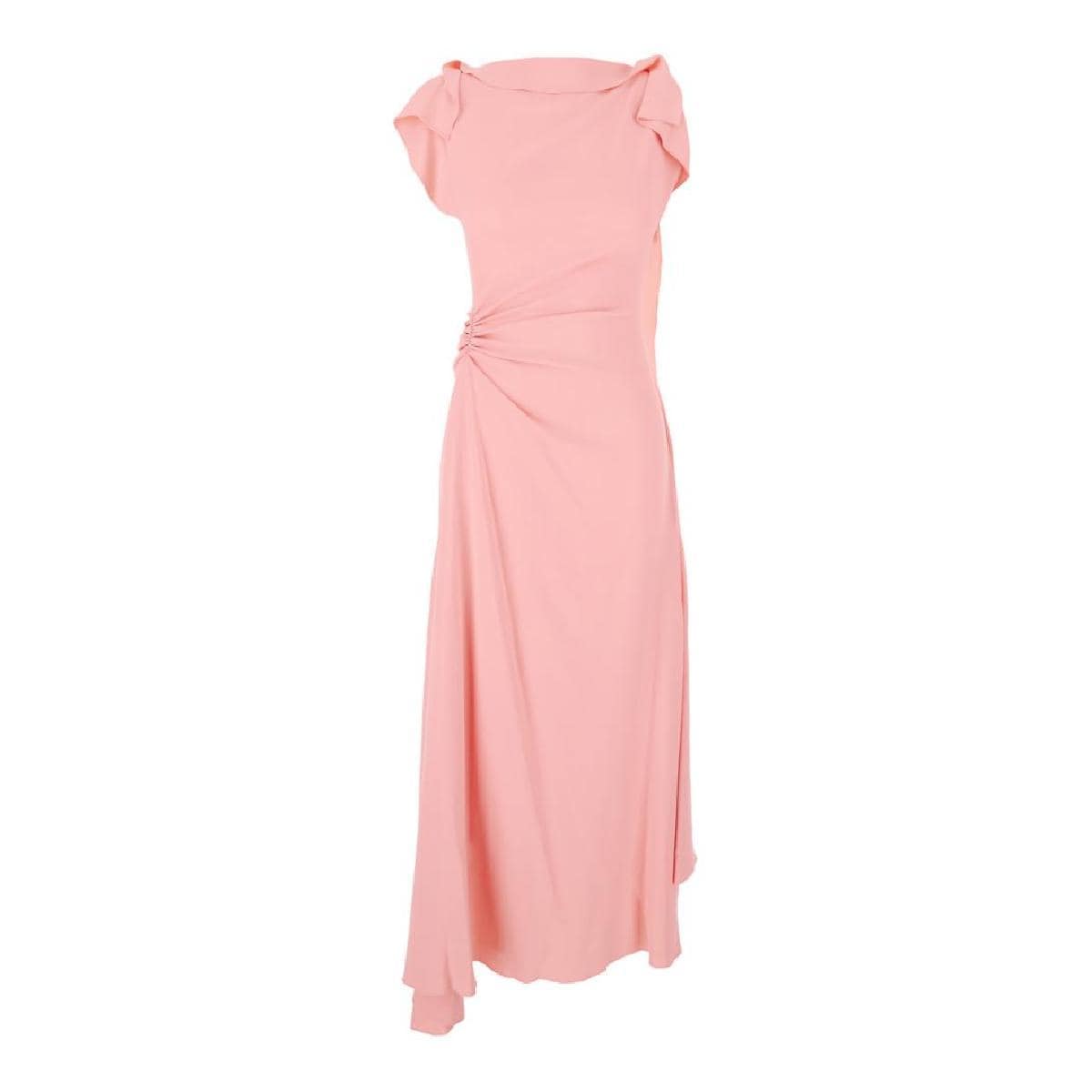 VICTORIA BECKHAM 1325WDR006601B9471 Pink Dress with Draped