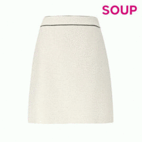 SZ3SRM6_SOUP 라인 트위드 스커트