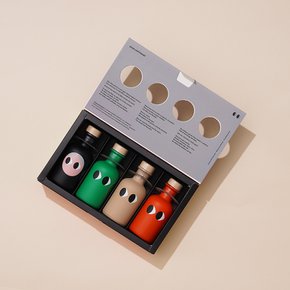 이야이야앤프렌즈 엑스트라 버진 올리브오일 50ml 미니 4종 SET