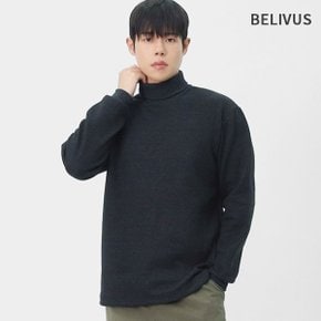 남성 간절기 심플 양면 폴라티 데일리 목티 솔리드 폴로 이너티 BHZ024
