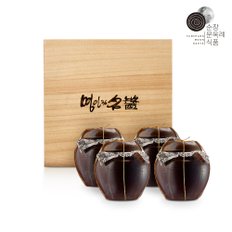 순창문옥례식품  특웰빙4호(고추장+된장+모듬+매실 각 1Kg)옹기 오동나무 고급포장