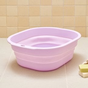 스퀘어 접이식 대야 대 10L LAVENDER