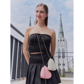 loving heart chain bag_pink