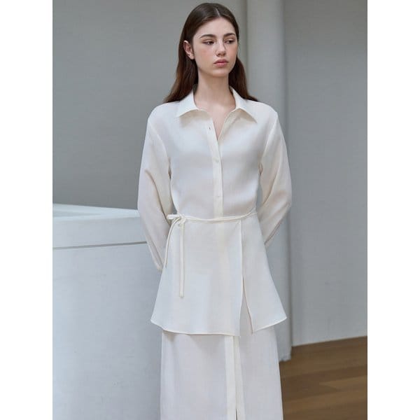 [세트]랩 + 셔츠 ops 아이보리 BE038