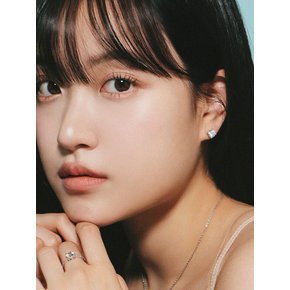 솔리테어 4프롱 큐빅 귀걸이[1ct]